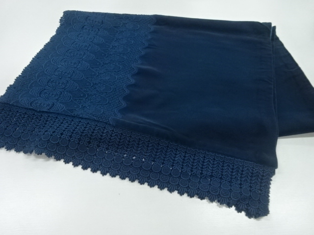 ビロードレース花模様ショール